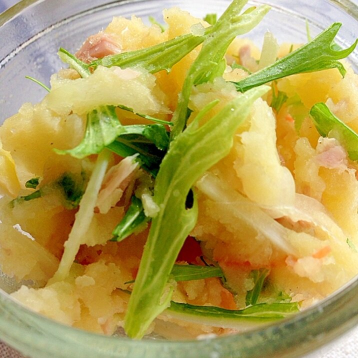 ノンマヨ！水菜とツナのポテトサラダ